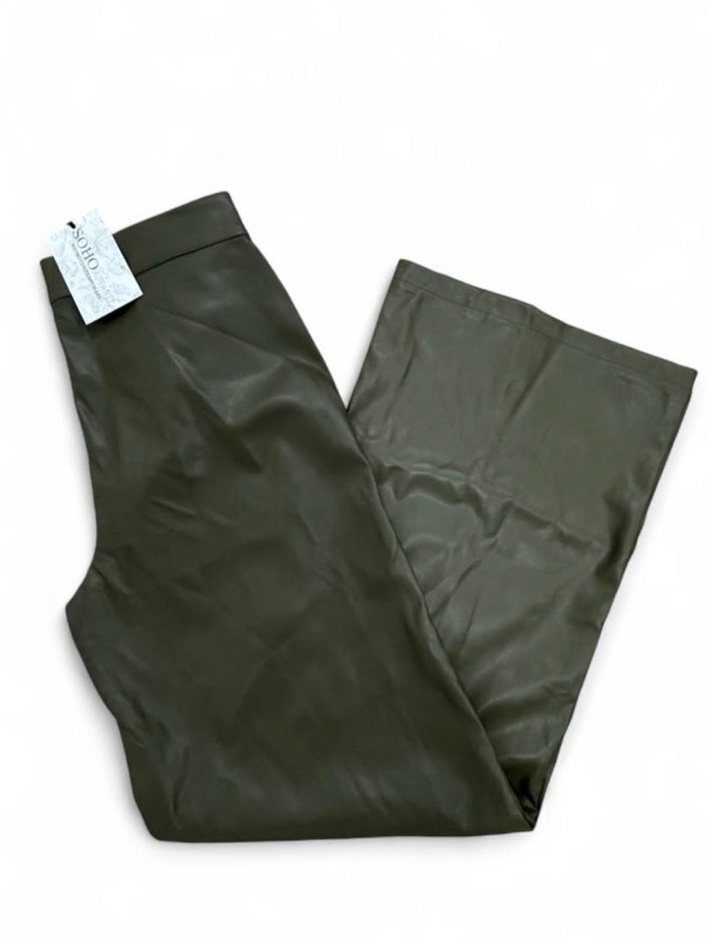 Solo Apparel olive green polyester pants size M #soloapparel #olive